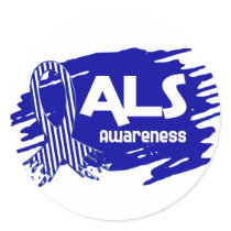 ALS Awareness F5 stickers by awarenessgifts ALS Awareness F5 stickers