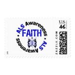 ALS Awareness Faith Butterfly Stamp