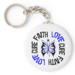 ALS Awareness Faith Love Cure Keychains