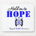 ALS Awareness HOLD ON TO HOPE mousepads by giftsforawareness ALS Awareness HOLD ON TO HOPE mousepads
