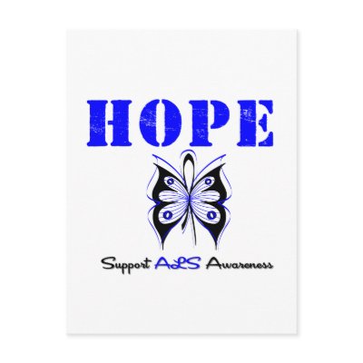 ALS Awareness HOPE Post Card by giftsforawareness