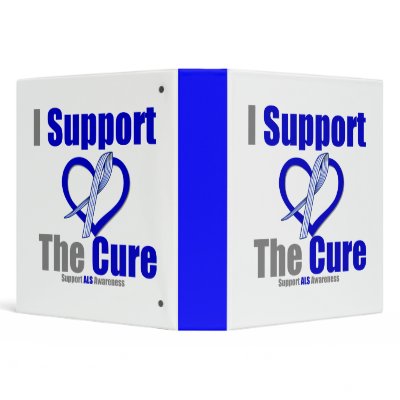 ALS Awareness I Support The Cure Binder by giftsforawareness
