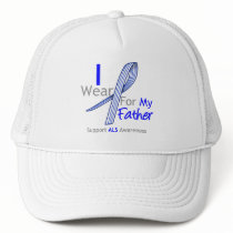 ALS Awareness I Wear ALS Ribbon For My Father hats by giftsforawareness ALS Awareness I Wear ALS Ribbon For My Father hats