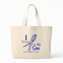 ALS Awareness I Wear ALS Ribbon For My Son bags by giftsforawareness ALS Awareness I Wear ALS Ribbon For My Son bags