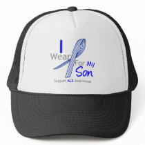 ALS Awareness I Wear ALS Ribbon For My Son hats by giftsforawareness ALS Awareness I Wear ALS Ribbon For My Son hats