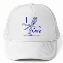 ALS Awareness I Wear ALS Ribbon For The Cure hats by giftsforawareness ALS Awareness I Wear ALS Ribbon For The Cure hats
