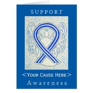 ALS Awareness Ribbon Customized Angel Card