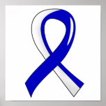 ALS Blue White Ribbon 3 posters