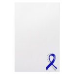 ALS Blue White Ribbon 3 Customized Stationery