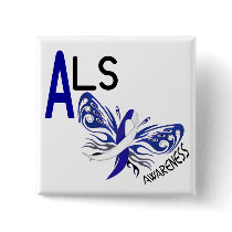 ALS BUTTERFLY 3.1 PINBACK BUTTONS