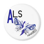 ALS BUTTERFLY 3.1 REFRIGERATOR MAGNETS
