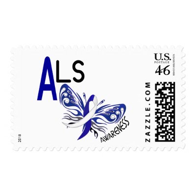 ALS BUTTERFLY 3.1 POSTAGE STAMPS by awarenessgifts