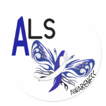 ALS BUTTERFLY 3.1 stickers by awarenessgifts ALS BUTTERFLY 3.1 stickers