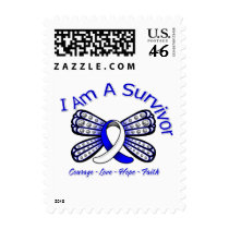 ALS Butterfly I Am A Survivor Stamp