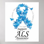ALS Butterfly Ribbon Posters