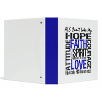 ALS Can't Take My Hope Collage 3 Ring Binder