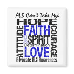 ALS Can't Take My Hope Collage Fridge Magnet