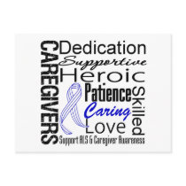 ALS Caregivers Collage Postcard