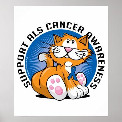 ALS Cat Posters by fightcancertees