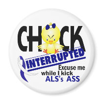 ALS Chick Interrupted 2 Refrigerator Magnets