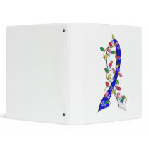 ALS Christmas Lights Ribbon 3 Ring Binders
