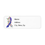 ALS Christmas Lights Ribbon Return Address Labels