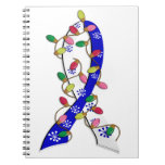 ALS Christmas Lights Ribbon Spiral Note Books
