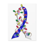 ALS Christmas Lights Ribbon Postcard