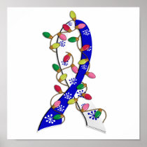 ALS Christmas Lights Ribbon Poster