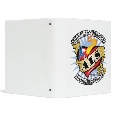 ALS Classic Heart Binders by fightcancertees
