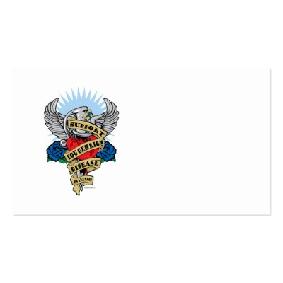 ALS Dagger Business Cards by fightcancertees