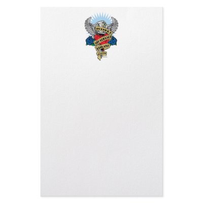 ALS Dagger Customized Stationery by fightcancertees