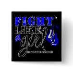 ALS Disease Awareness Fight Like a Girl Pinback Buttons