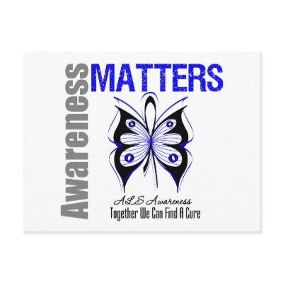 ALS Disease Awareness Matters Post Cards by giftsforawareness