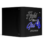 ALS Disease - Fight Like a Girl Vinyl Binder