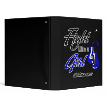 ALS Disease - Fight Like a Girl Vinyl Binder