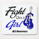 ALS Disease - Fight Like a Girl Mouse Pads