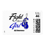 ALS Disease - Fight Like a Girl postage