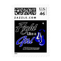ALS Disease - Fight Like a Girl Postage