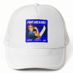 ALS Disease Rosie Riveter - Fight Like a Girl Hats