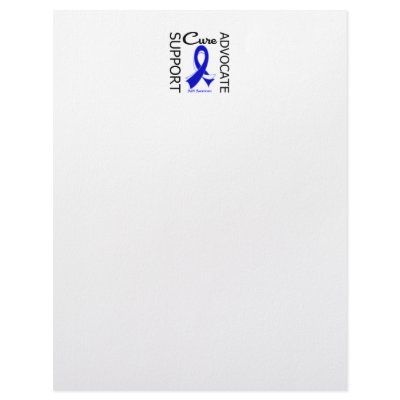 ALS Disease Support Advocate Cure Customized Letterhead by giftsforawareness