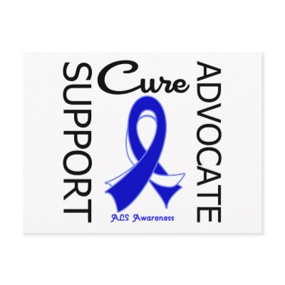 ALS Disease Support Advocate Cure Post Cards by giftsforawareness
