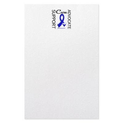 ALS Disease Support Advocate Cure Stationery Paper by giftsforawareness