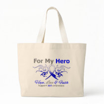 ALS Disease Tribal Ribbon Hero Bags