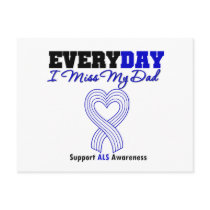 ALS Every Day I Miss My Dad Post Cards