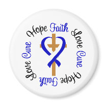 ALS Faith Hope Love Cross Fridge Magnets
