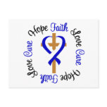 ALS Faith Hope Love Cross postcards