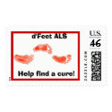 als feet, Help find a cure!, d'Feet ALS postage by kdrimbach als feet, Help find a cure!, d'Feet ALS postage