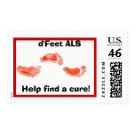 als feet, Help find a cure!,   d'Feet ALS postage