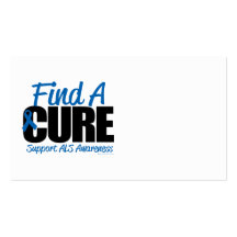 ALS Find A Cure Business Card Template